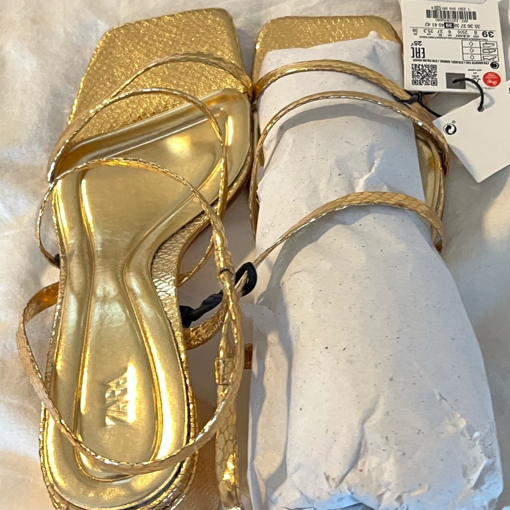 Gold sandals